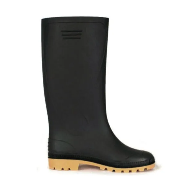 BOTA PVC NEGRA SIN PUNTA DE ACERO