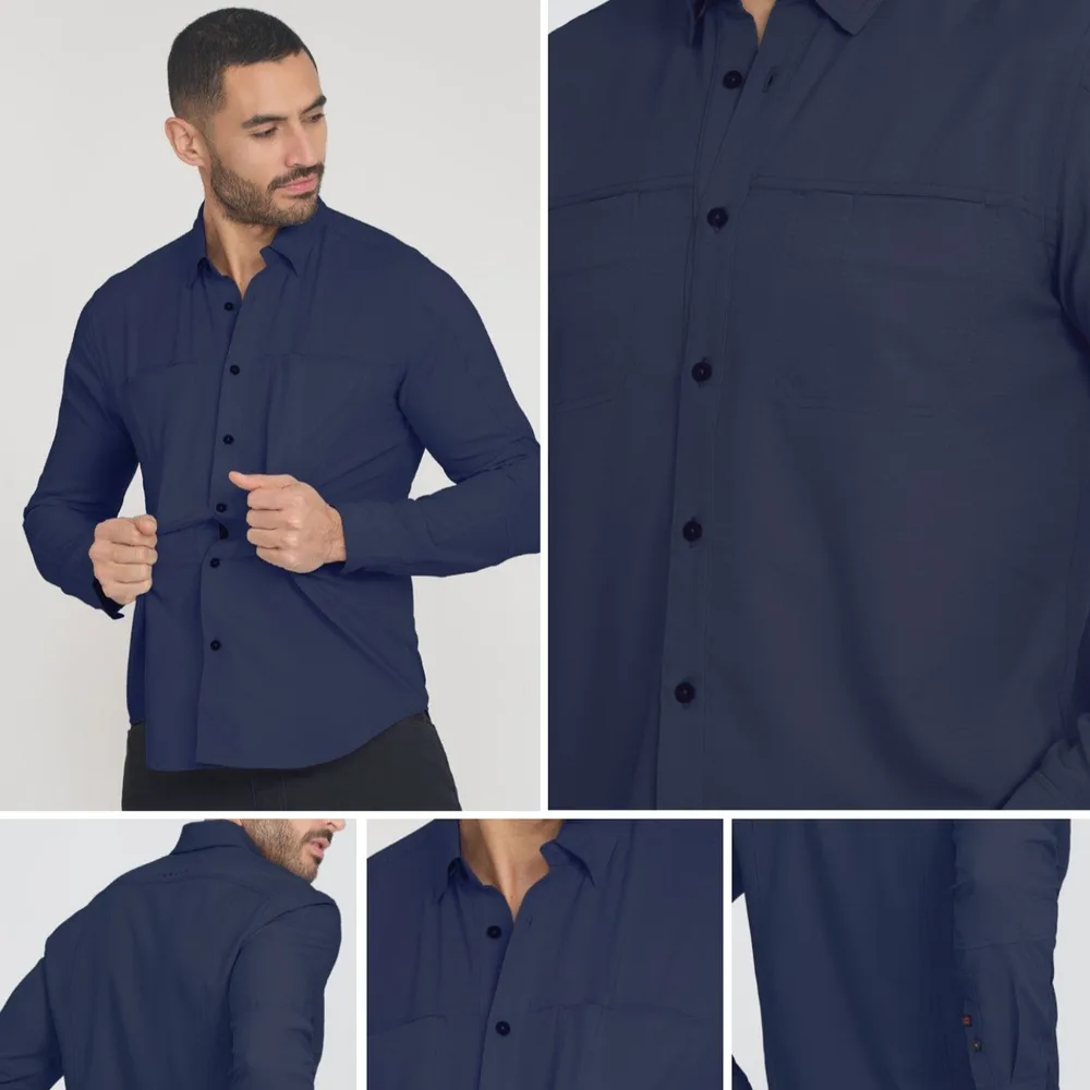 CAMISA OXWEAR ATACAMA AZUL MARINO