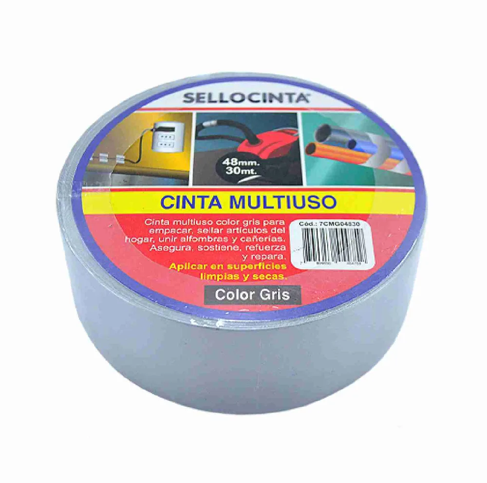 CINTA MULTIUSO GRIS 48MMX30MTS.