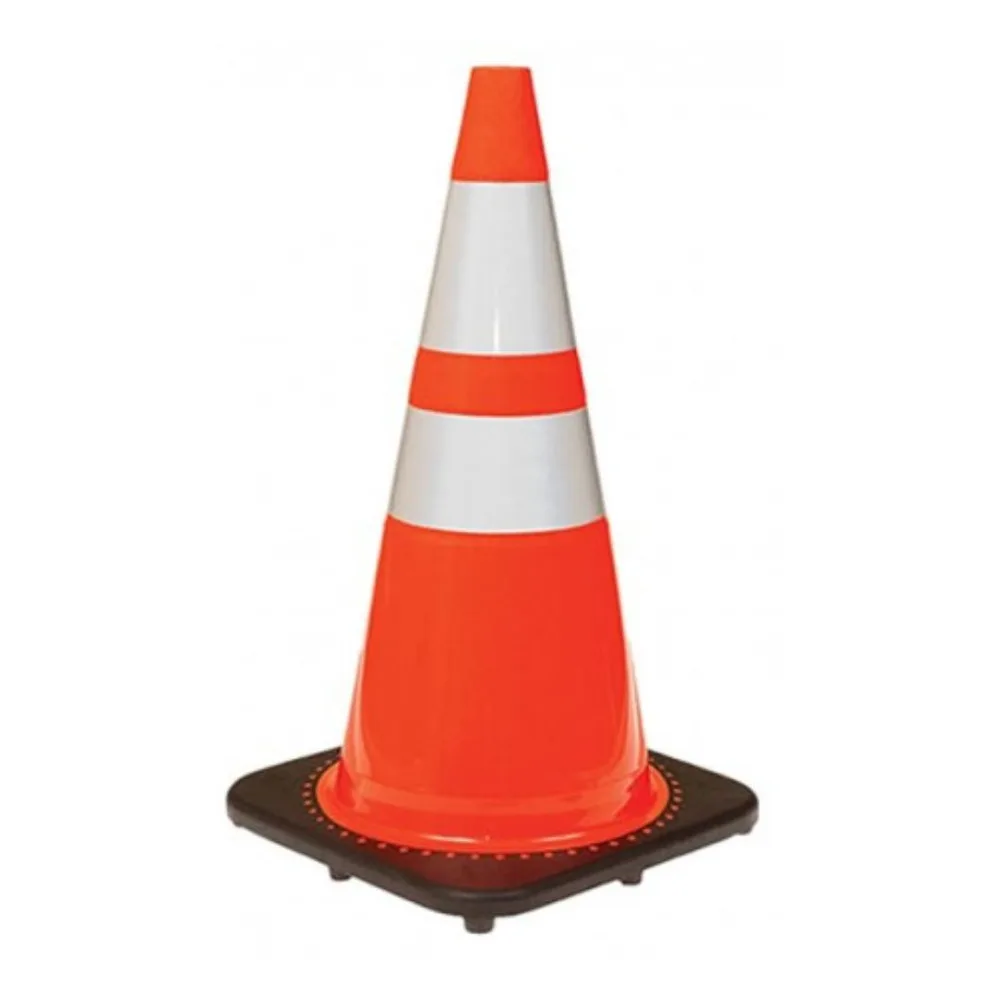 CONO SEGURIDAD 36" REFLECTANTE C/BASE PESADA