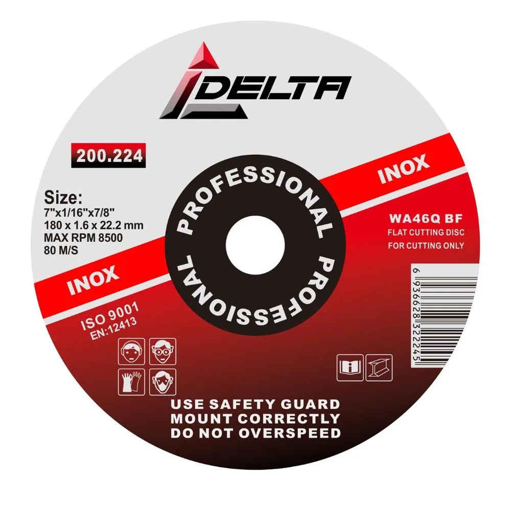 DISCO CORTE ACERO 7¨x1.6mm (7"x1/16"x22.2mm)