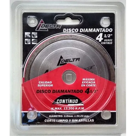 DISCO DIAMANTADO 4-1/2" CONTINUO