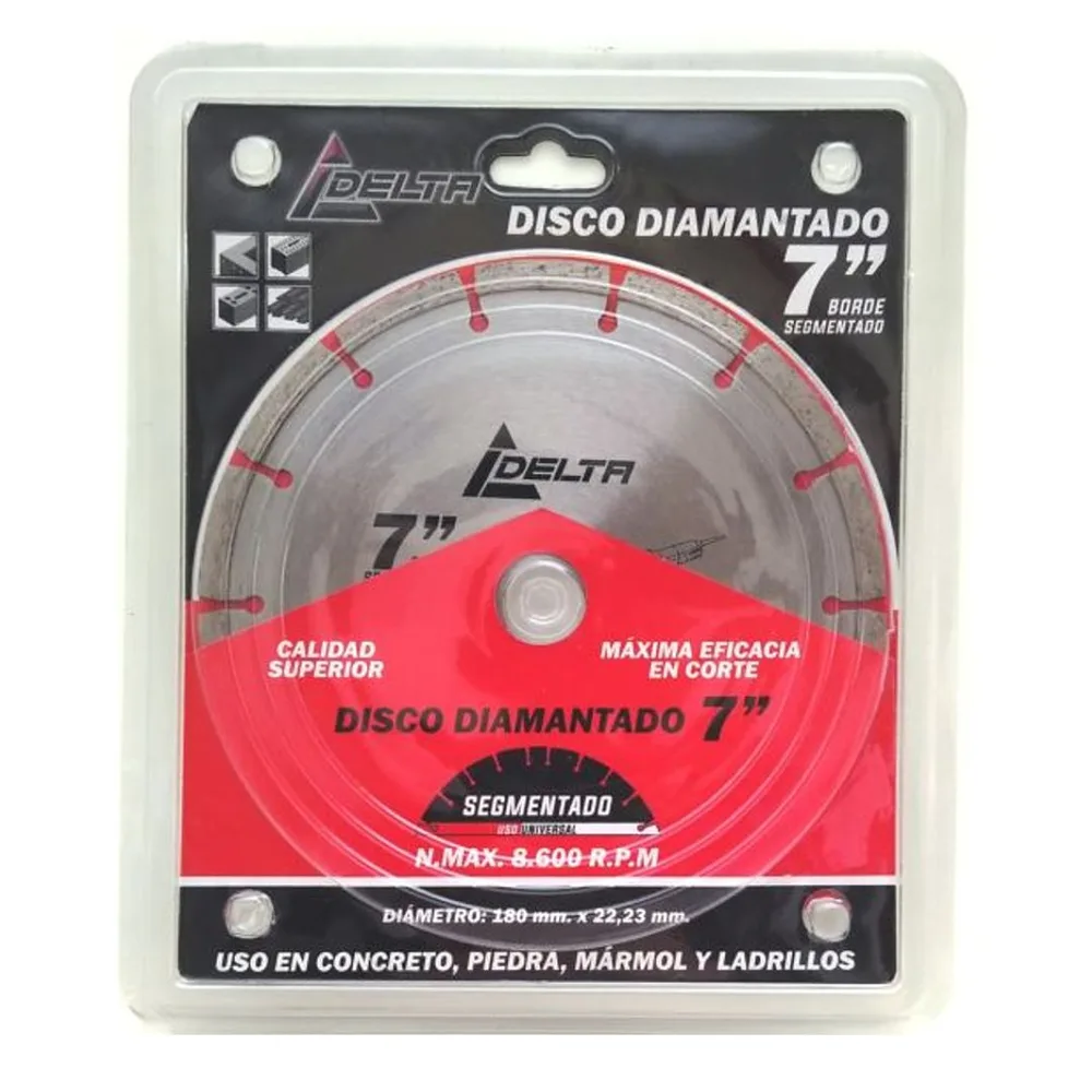DISCO DIAMANTADO 7" SEGMENTADO