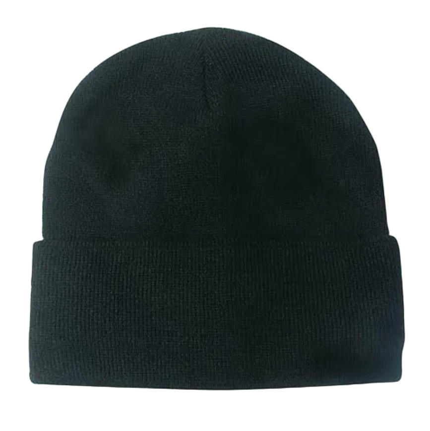 GORRO DE LANA NEGRO CON FORRO POLAR