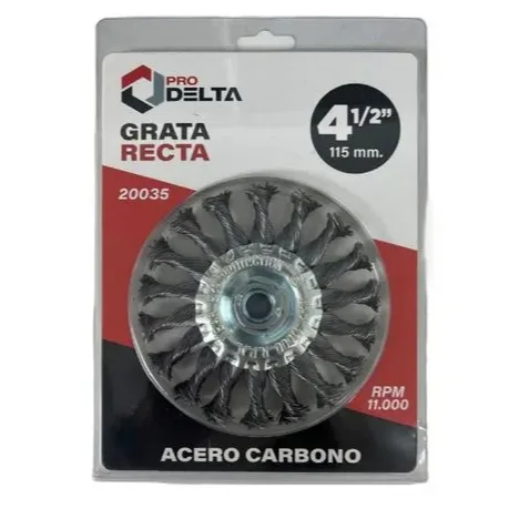 GRATA RECTA TRENZADA 4 1/2"
