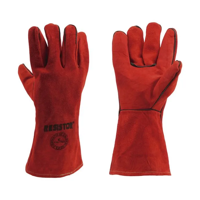 GUANTE DESCARNE SOLDADOR ROJO