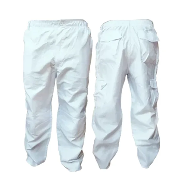 PANTALÓN DE POPLIN CARGO BLANCO