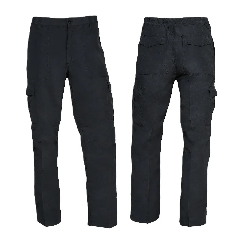 PANTALÓN DE POPLIN CARGO NEGRO