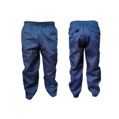PANTALÓN POPLIN CARGO CON FORRO AZUL MARINO