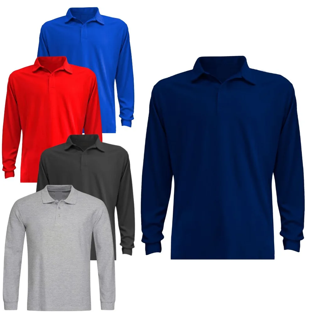 POLERA PIQUE MANGA LARGA